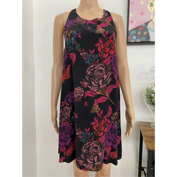 Alice + Olivia Dresses & Skirts - Alice + Olivia Black Floral Mini Cocktail Dress Womens Size Small